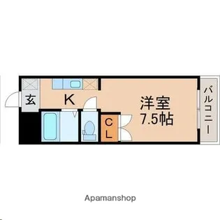 ファーイーストメゾン【4階】の間取り