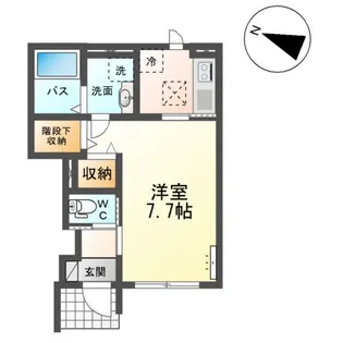 アインタウゼント3【1階】の間取り