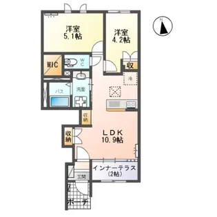SOLEIL(ソレイユ)【1階】の間取り