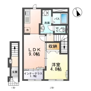 PLANETE・YSK(プラネート・YSK)【2階】の間取り