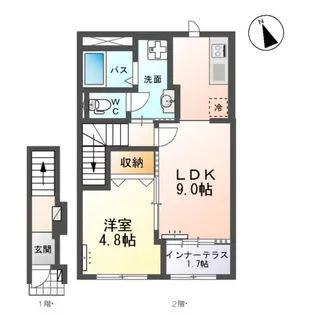 PLANETE・YSK(プラネート・YSK)【2階】の間取り