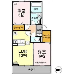 グランディール富沢 II【1階】の間取り