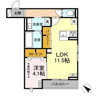 DーROOM泉崎I【3階】の間取り