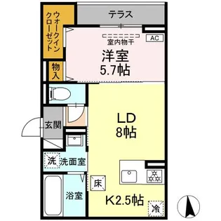 CLASSEUM仙台小田原 IV【1階】の間取り