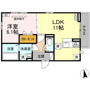 トータス【1階】の間取り