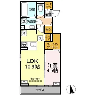 トータス【1階】の間取り
