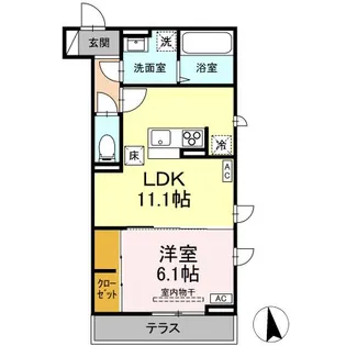 トータス【1階】の間取り