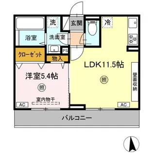 RAY NORTH EAST【3階】の間取り