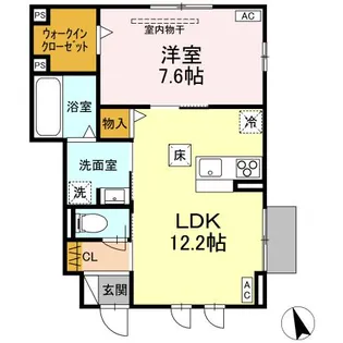 DーROOM富沢西2丁目【1階】の間取り
