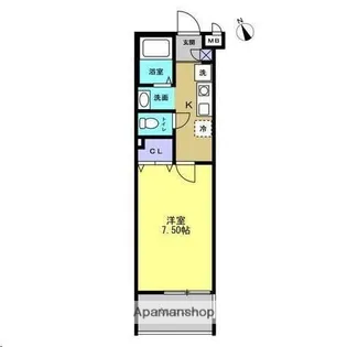 クオーレ福沢町【2階】の間取り