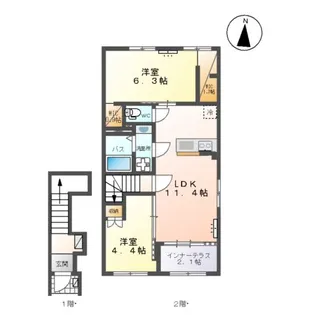 シュトワ【2階】の間取り