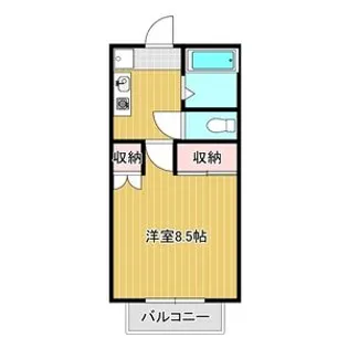 グレース鷺ヶ森【202号室】の間取り