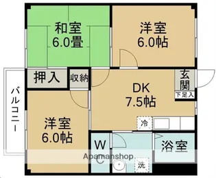 アクティブ菅野【101号室】の間取り