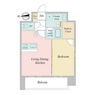 グランカーサ広瀬通【2階】の間取り