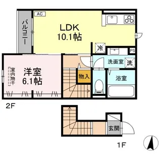 PRIMAVERA吉成台【2階】の間取り