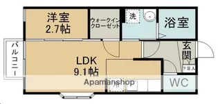 マーメゾン日吉台【205号室】の間取り