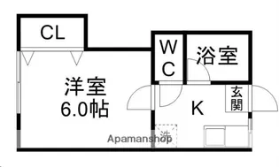 パールハイム【102号室】の間取り