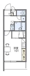 レオパレスアトラス折立Ⅰ【104号室】の間取り