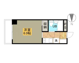 ダイアパレスプレステージ上杉【6階】の間取り