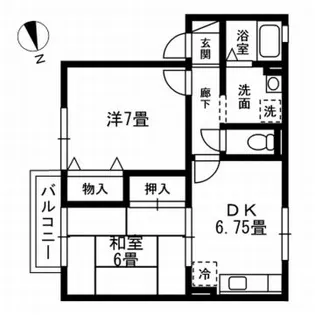 NF角五郎ハイツ【1階】の間取り