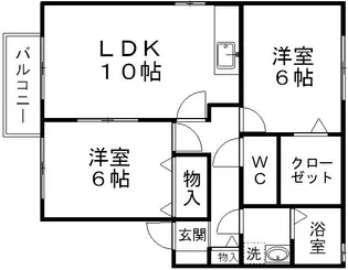 サンライトカンタ【201号室】の間取り
