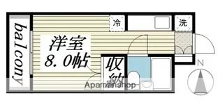 1Rの間取り画像