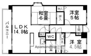 ロイヤルパレス長町南Ⅱ【3階】の間取り