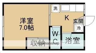 1Kの間取り画像