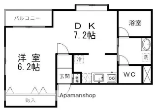 宮城県仙台市太白区青山1丁目【マンション】の間取り