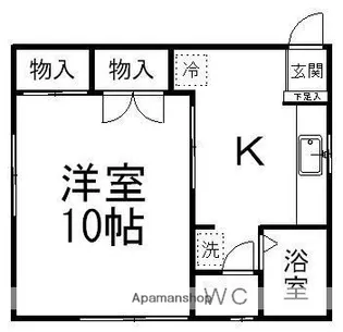 ファミーユN【1号室】の間取り