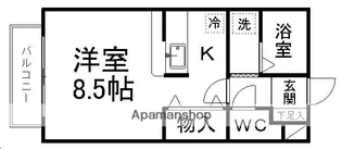 メゾンエスポアール【102号室】の間取り