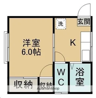 コーポ青木【1階】の間取り