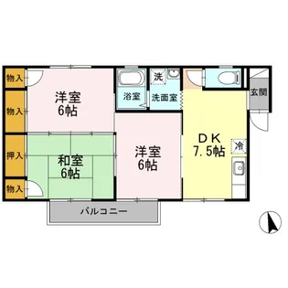 3DKの間取り画像