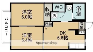 アルビオン・ハイム【202号室】の間取り