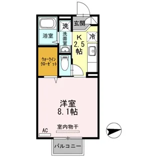 DーROOM小松島【2階】の間取り