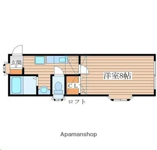 宮城県仙台市泉区みずほ台【アパート】の間取り