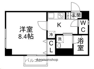 宮城県仙台市青葉区台原1丁目【マンション】の間取り