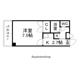 アトリエ818【102号室】の間取り