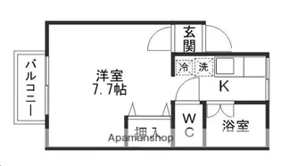 宮城県仙台市太白区旗立3丁目【アパート】の間取り