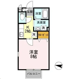プラシード柏木【2階】の間取り