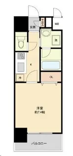 パークフラッツ本町【6階】の間取り