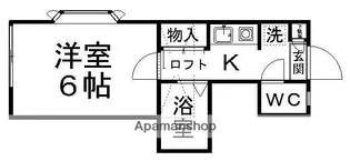 クレール菊田町【101号室】の間取り