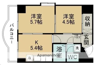 ランドマーク支倉【616号室】の間取り