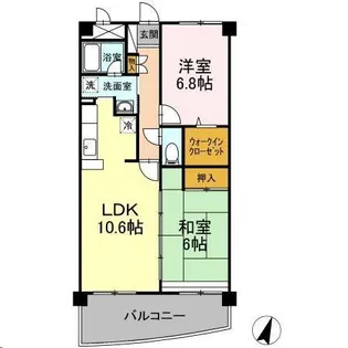 グランウィング【4階】の間取り