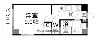 ウエスト7泉【3階】の間取り