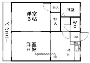 ステーションハイム国見【202号室】の間取り