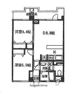 APPLE堤通雨宮ビル【8階】の間取り