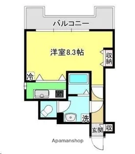 APPLE堤通雨宮ビル【4階】の間取り
