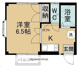 ピースフル柏木第2【111号室】の間取り