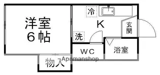 ピースフル川内第2【202号室】の間取り